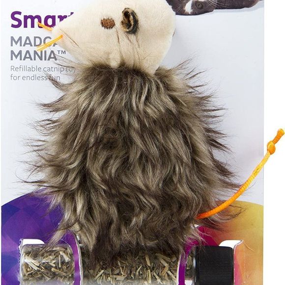 SmartyKat Madcap Mania Refillable Plush Catnip Cat Toy, Includes Catnip Tube - Picture 4 of 6